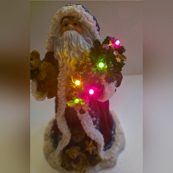 BOYDS HOLIDAY COLLECTION SANTA LIGHTS UP Nicholas Q...